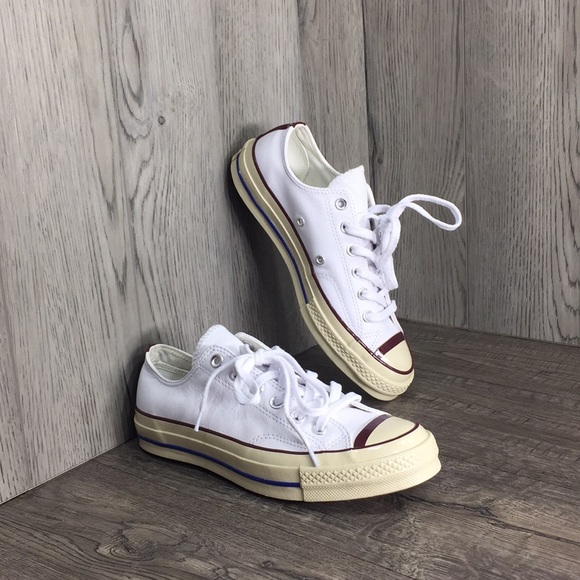 Converse Shoes - Converse CHUCK 70 OX white/dark burgundy